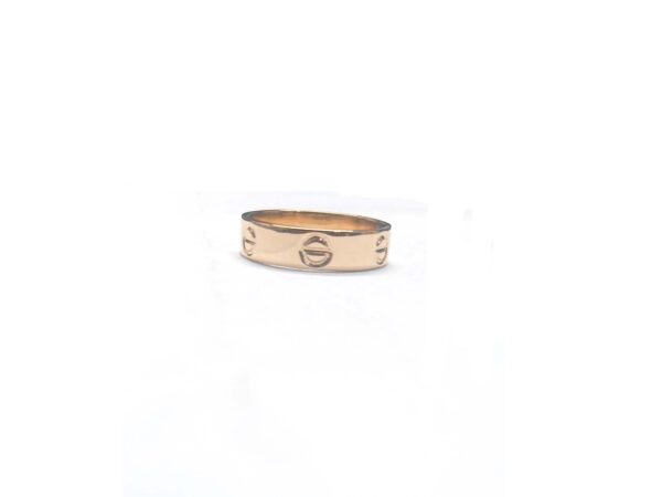 14k Solid Gold Love Ring For Her Unisex Screw Ring - Image 9