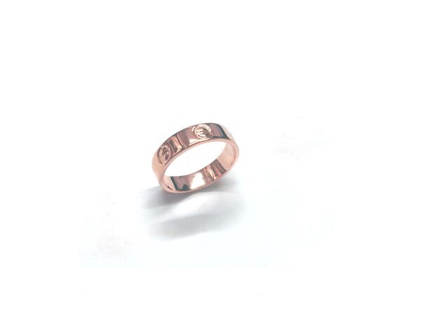 14k Solid Gold Love Ring For Her Unisex Screw Ring - Image 8