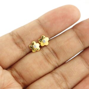 925 Sterling Silver Flower Earrings - Handmade Dainty Studs for Girls - Anniversary or Birthday Gift - 6 mm Earrings