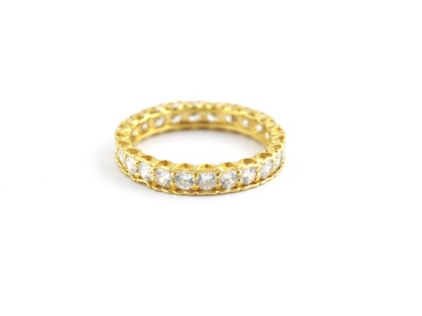 14k Gold Eternity Diamond Engagement Ring For Women - Image 11