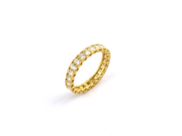 14k Gold Eternity Diamond Engagement Ring For Women - Image 6