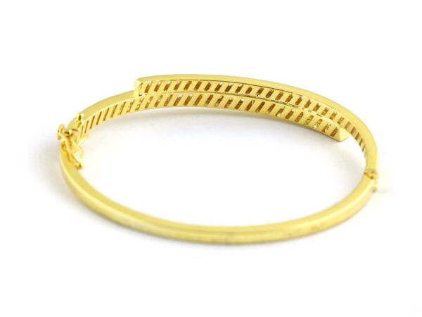 18k Solid Yellow Gold Real Diamond Bracelet For Women Anniversary Gift - Image 12
