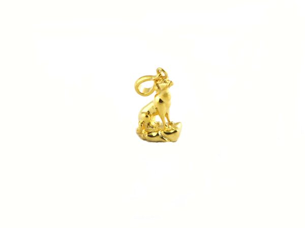 Dog Charm 14k Yellow Gold Animal Lover Pendant Necklace - Image 8