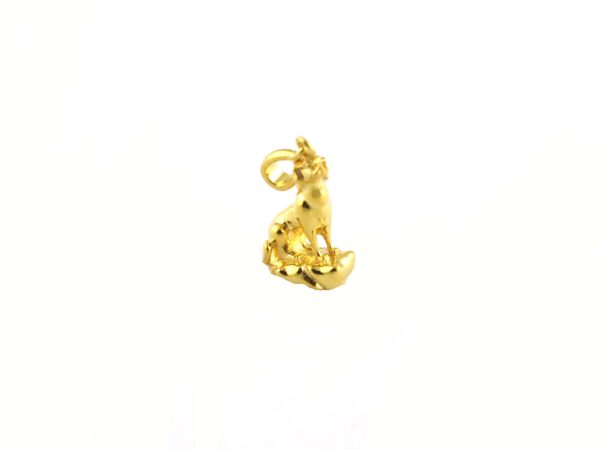 Dog Charm 14k Yellow Gold Animal Lover Pendant Necklace - Image 9