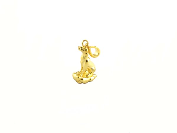 Dog Charm 14k Yellow Gold Animal Lover Pendant Necklace - Image 10