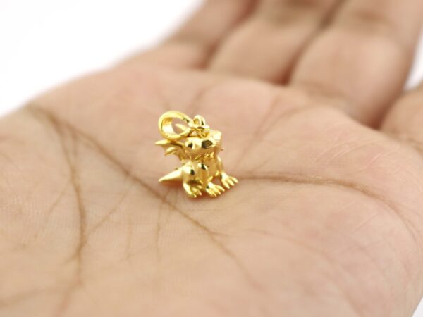 Dragonfly Charm 18k Yellow Gold Animal Lover Pendant Necklace - Image 6