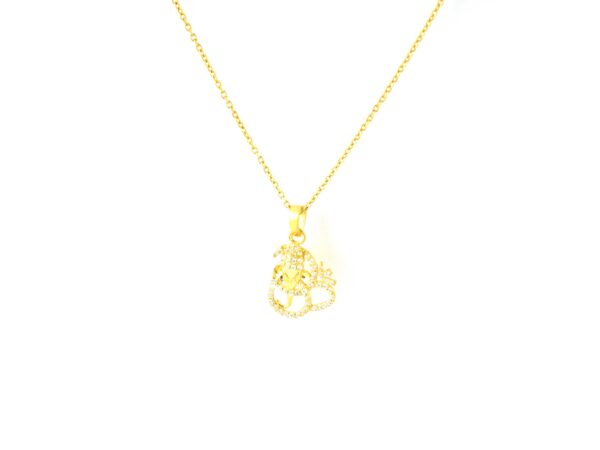 Natural Diamond Om with Ganesha Religious Pendant Necklace Gift For Her - Image 9
