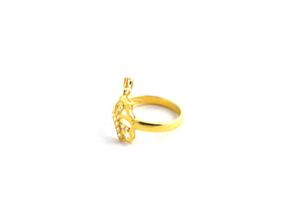 14k Yellow Gold Real Diamond Butterfly Ring - Engagement Wedding Promise Ring For Her - Image 5