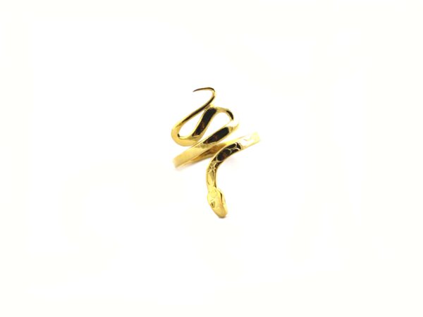 14k Yellow Solid Gold Snake Ring - Animal Lover Jewelry - Ring For Her - Image 8