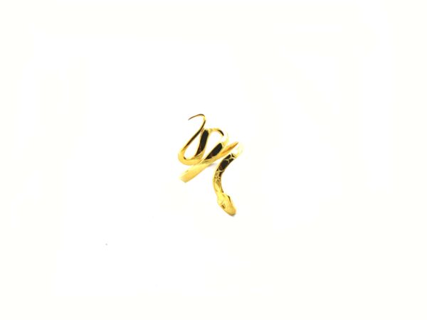 14k Yellow Solid Gold Snake Ring - Animal Lover Jewelry - Ring For Her - Image 7