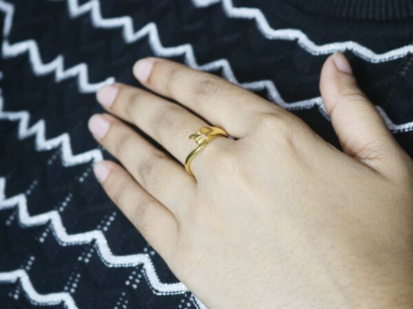 Natural Ruby 14k Yellow Gold Snake Animal Ring For Women - Graduation Gift For Her - Image 5